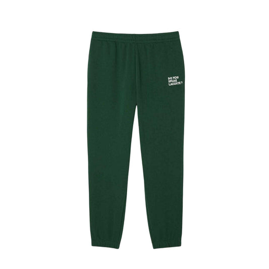 Green - Front - Lacoste Mens Fleece Relaxed Fit Sweatpants