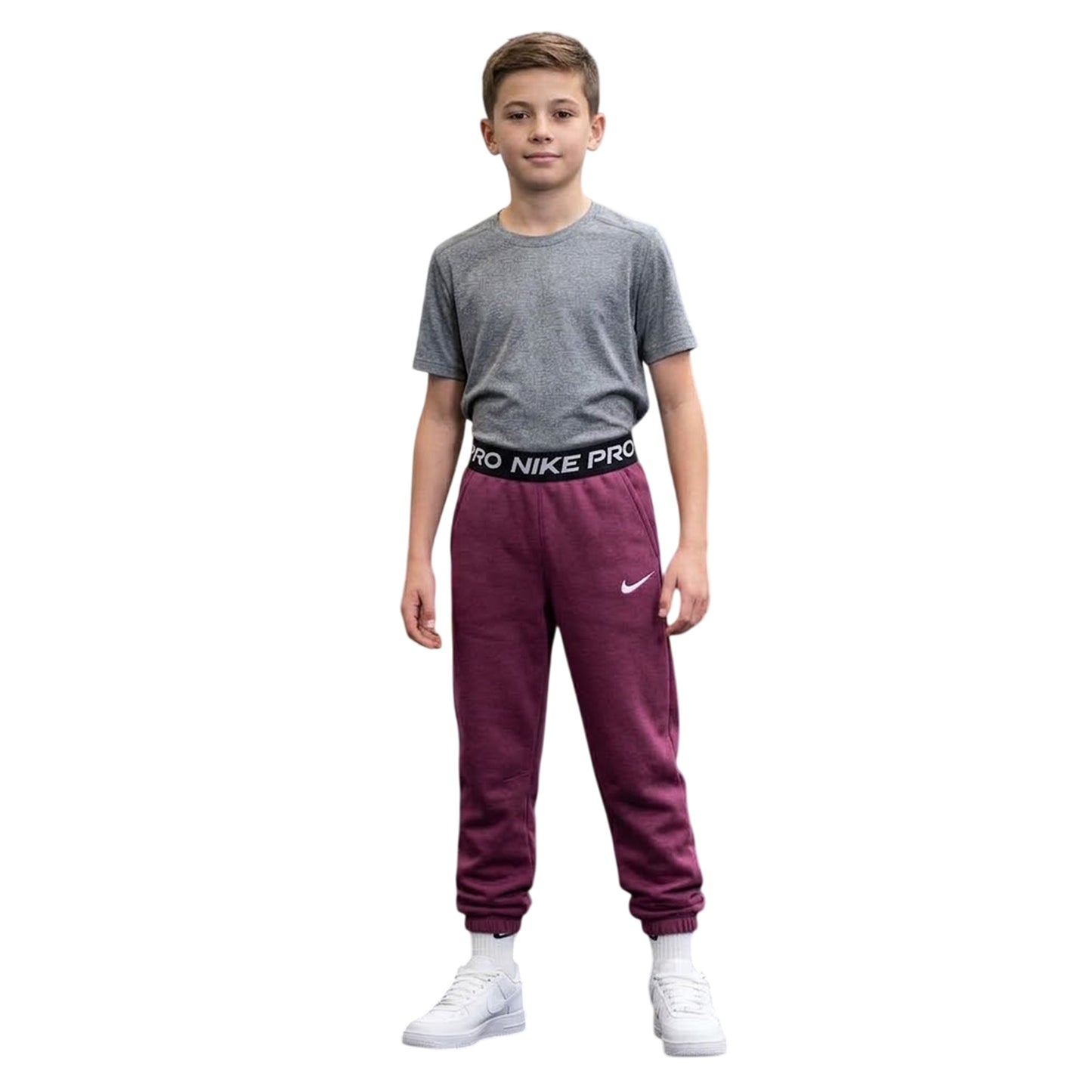 Beet Red - Lifestyle - Nike Childrens-Kids Pro Dri-FIT Joggers