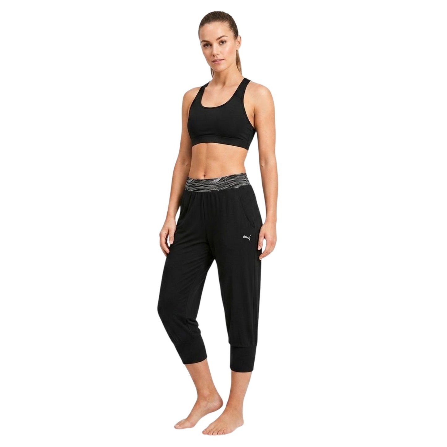 Black - Lifestyle - Puma Womens-Ladies Wild Thing Patterned Capri