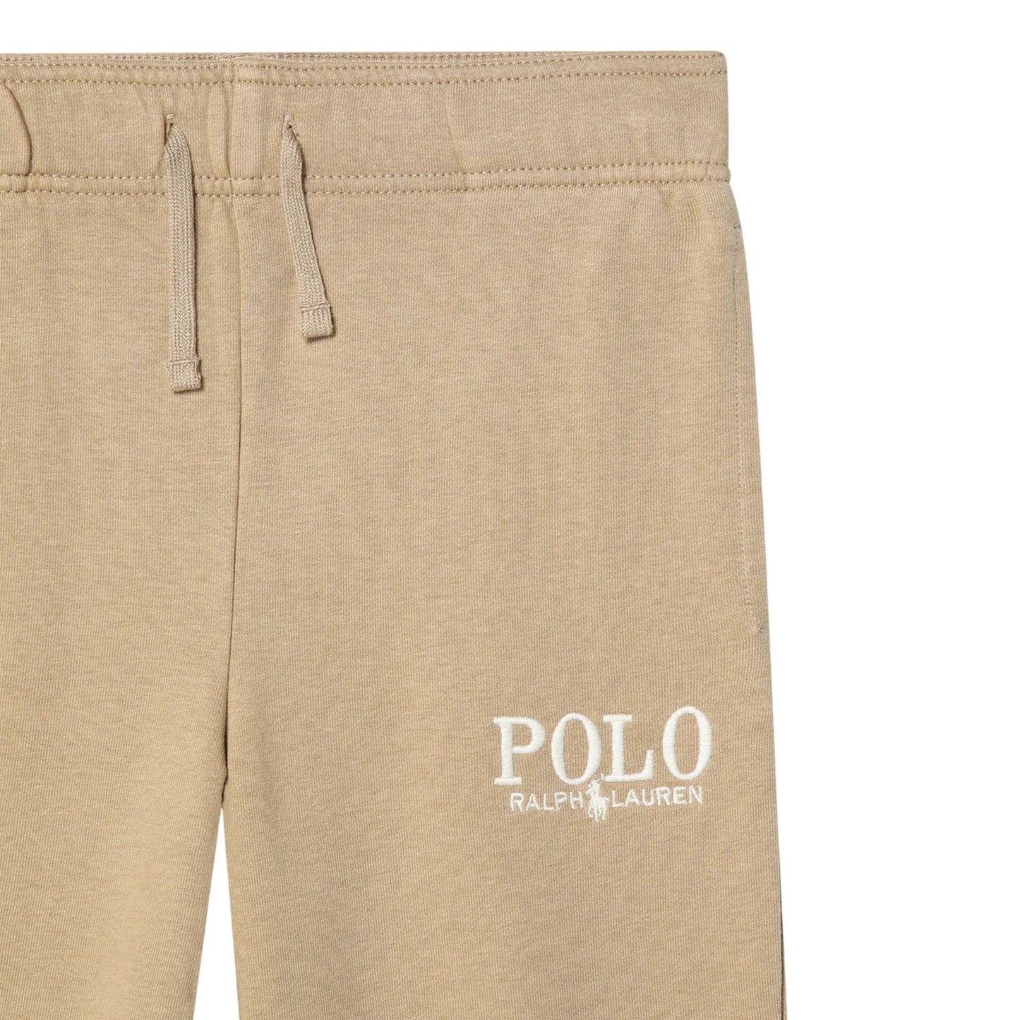 Beige - Side - Ralph Lauren Childrens-Kids Logo Regular Joggers
