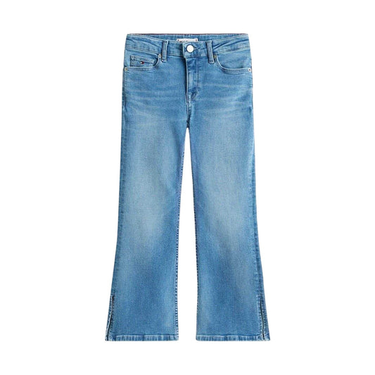 Light Blue - Front - Tommy Hilfiger Girls Flared Jeans