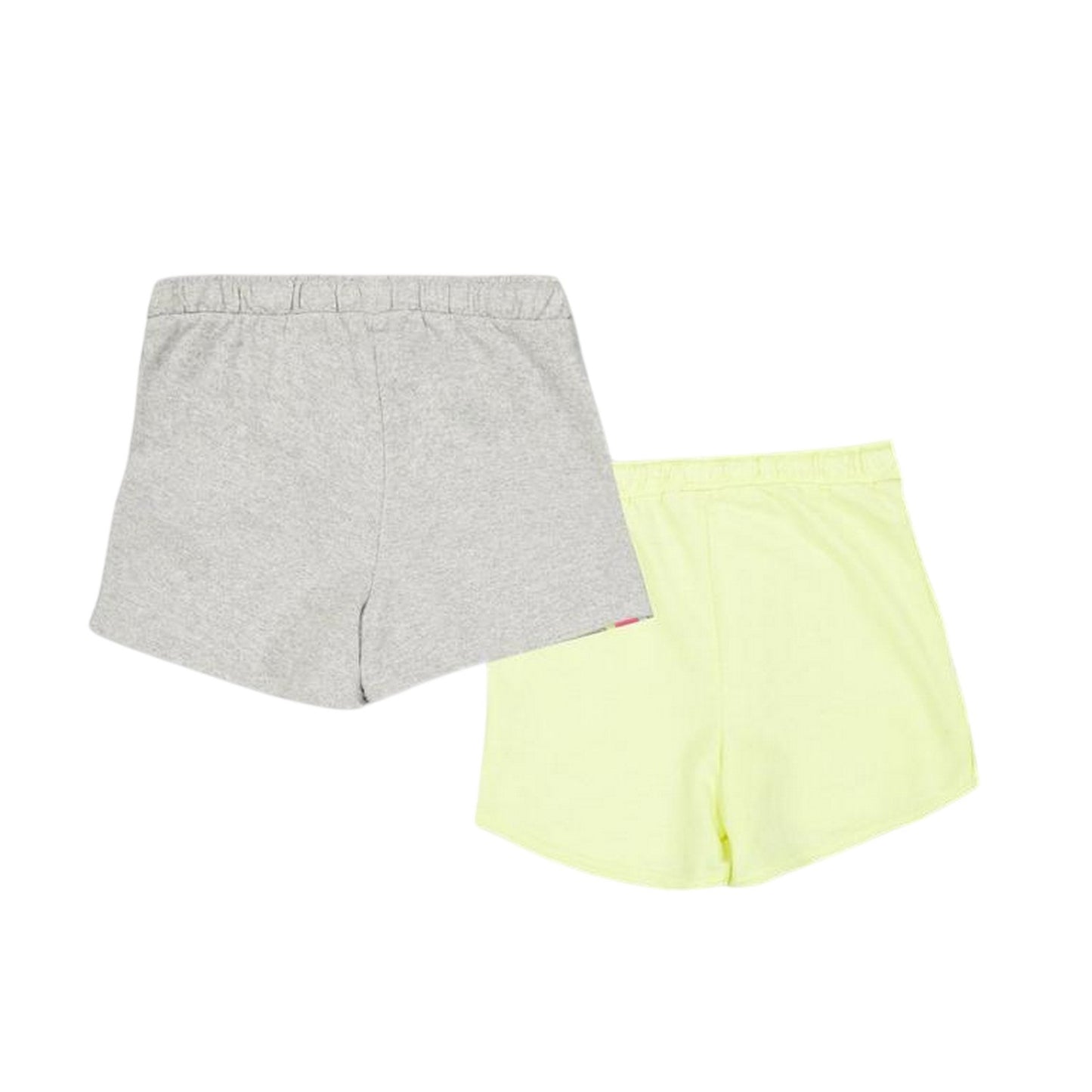 Light Grey Heather - Back - Reebok Girls Jersey Plain Shorts (Pack of 2)