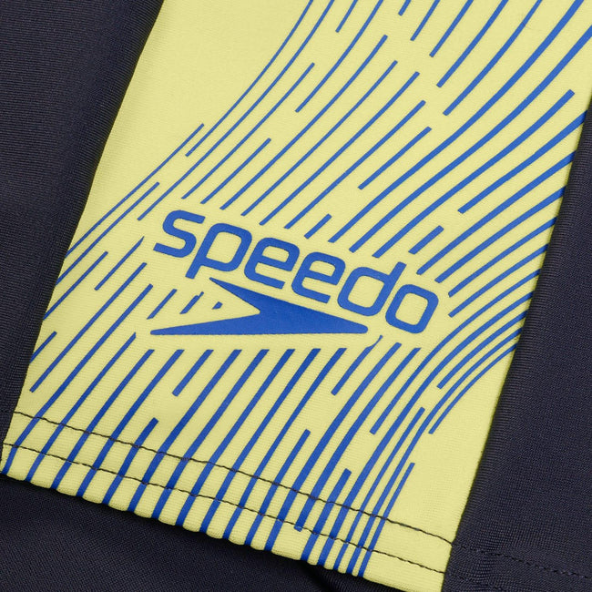 Navy - Side - Speedo Mens Dive Splash Swim Shorts
