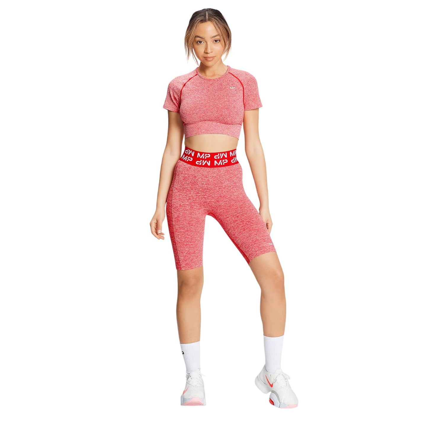 Pink - Lifestyle - MyProtien Womens-Ladies Seamless Slim Cycling Shorts