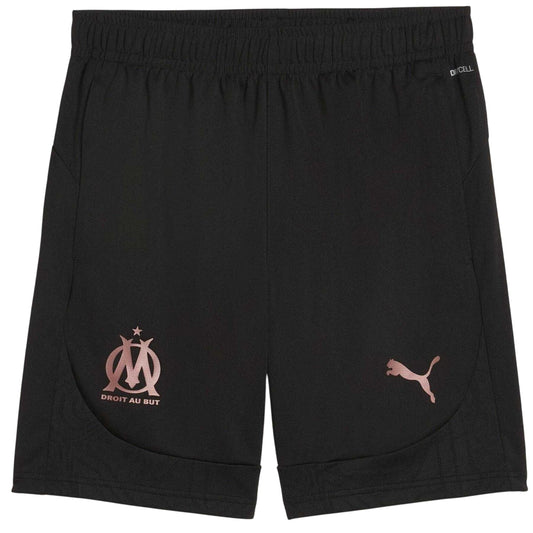 Puma Black - Front - Puma Mens Training Olympique De Marseille FC Football Shorts