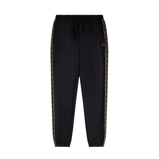 Black - Front - Fred Perry Mens Taped Jogging Bottoms