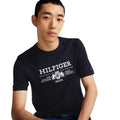 Blue - Side - Tommy Hilfiger Mens Embroidered Logo T-Shirt