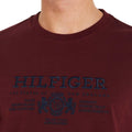 Purple - Side - Tommy Hilfiger Mens Embroidered Logo T-Shirt