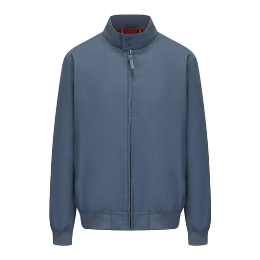 Blue - Front - SoulCal Mens Ribbed Cuff Harrington Jacket