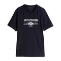Blue - Front - Tommy Hilfiger Mens Embroidered Logo T-Shirt