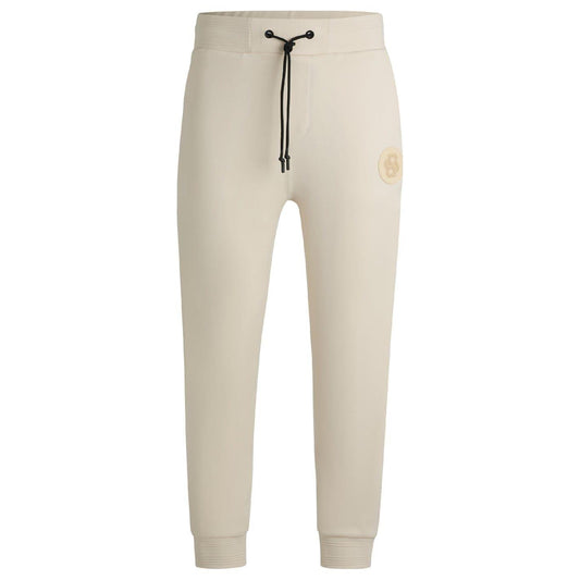 White - Front - Boss Mens Hadiko Tracksuit Bottoms