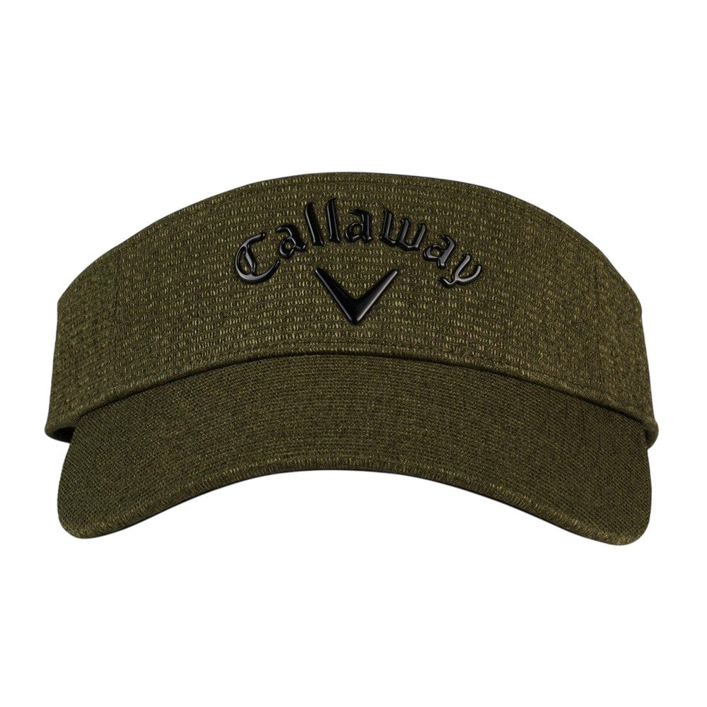 Military Green - Back - Callaway Mens Metallic Performance Logo Visor Cap