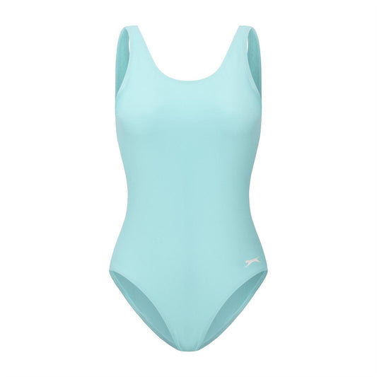 Spearmint - Front - Slazenger Womens-Ladies Xtra Life One Piece Swimsuit