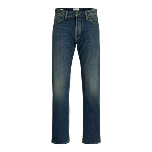 Blue Denim - Front - Jack And Jones Mens Straight Jeans