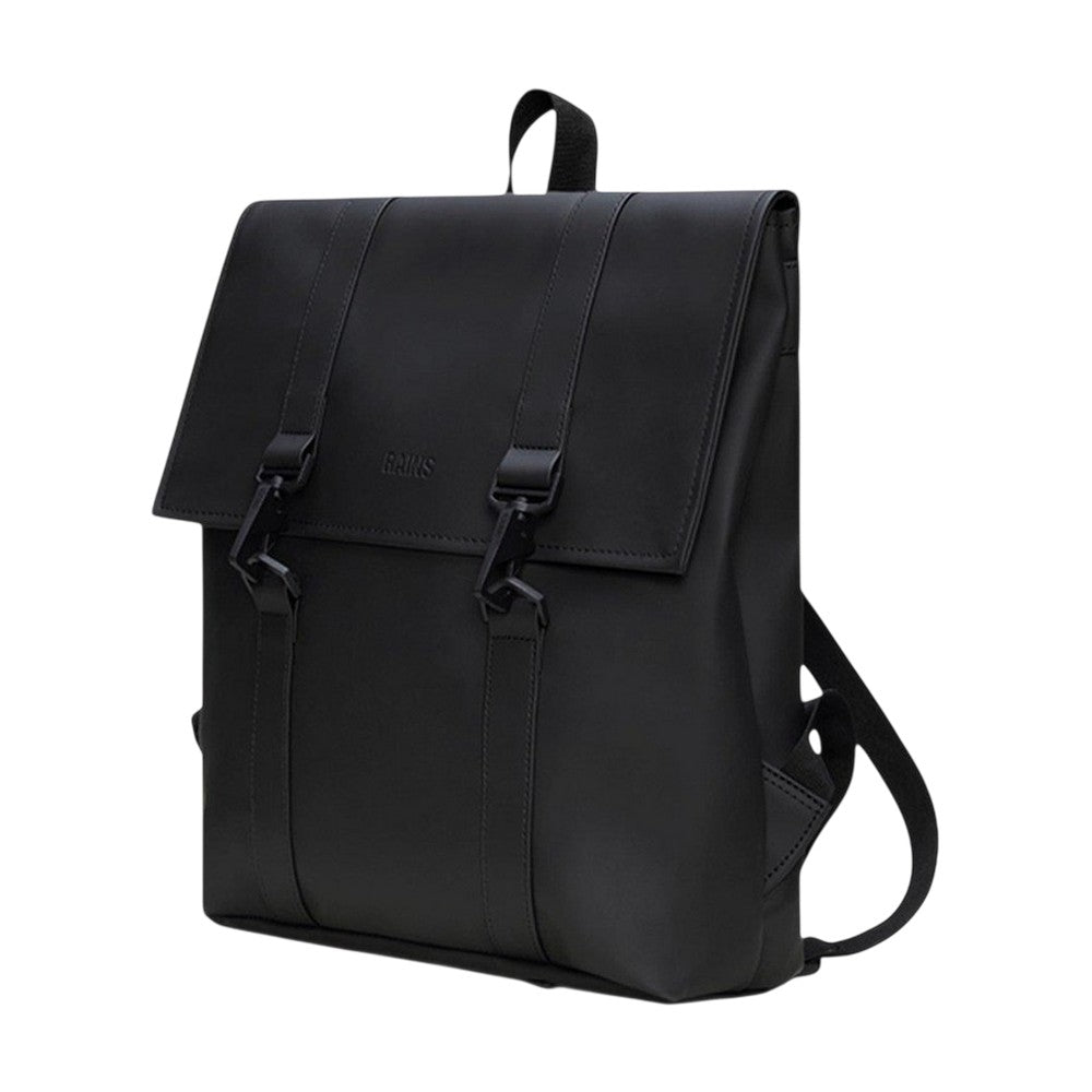 Black - Side - Rains Msn Mini Backpack