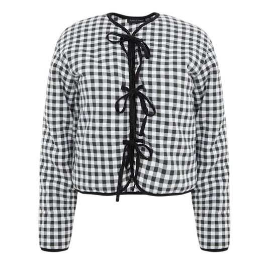 Monochrome - Front - I Saw It First Womens-Ladies Gingham Jacket