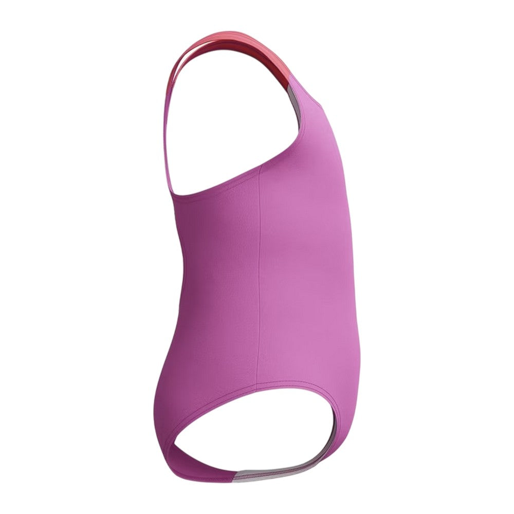 Violet - Side - Speedo Girls Learn to Swim Medalist One Piece Swimsuit