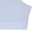 Blue - Back - Lacoste Womens-Ladies Logo Cotton Stretch Bralette