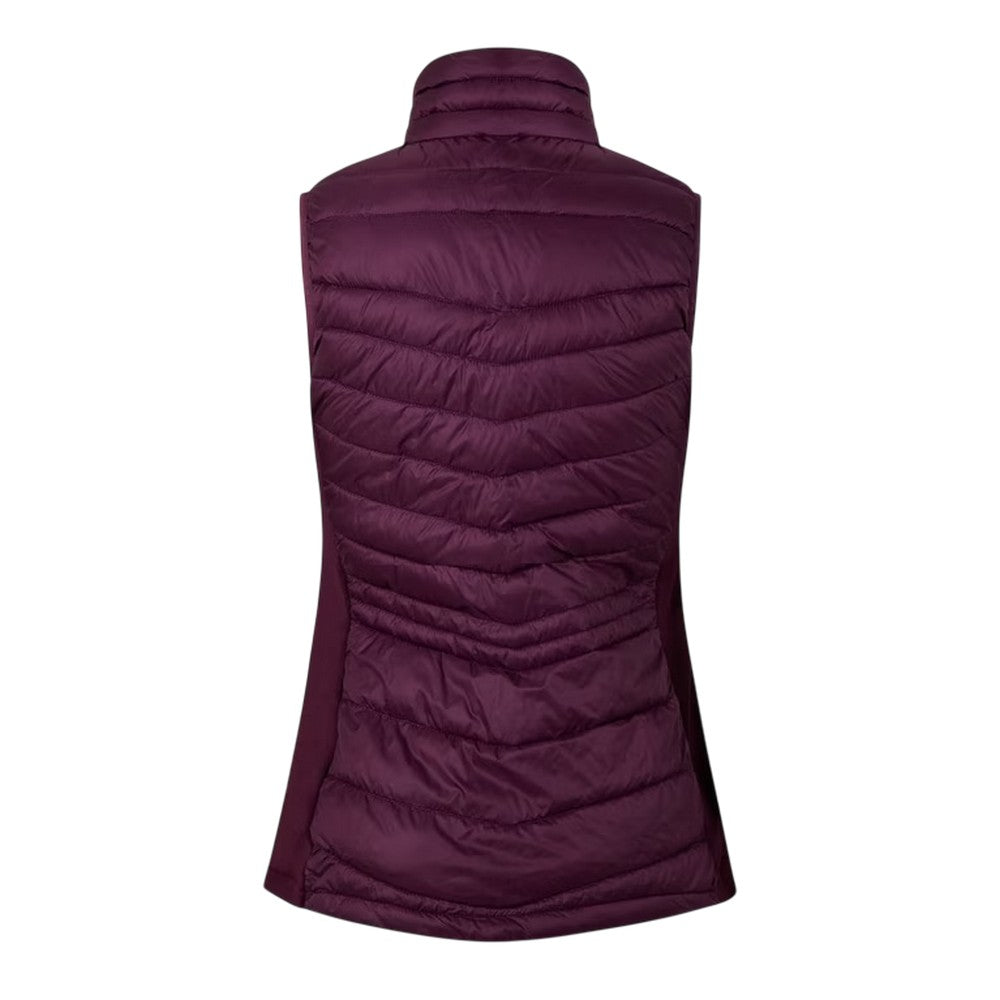 Potent Purple - Back - Fohn Womens-Ladies Quilted Sleeveless Gilet