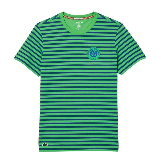 Blue - Front - Lacoste Unisex Adult Roland Garros Edition Ultra Dry T-Shirt