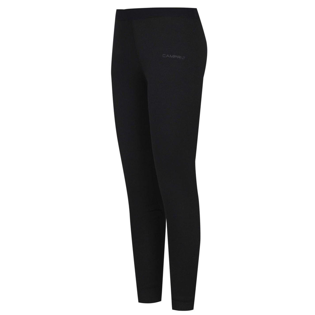 Black - Side - Campri Childrens-Kids Thermal Bottoms