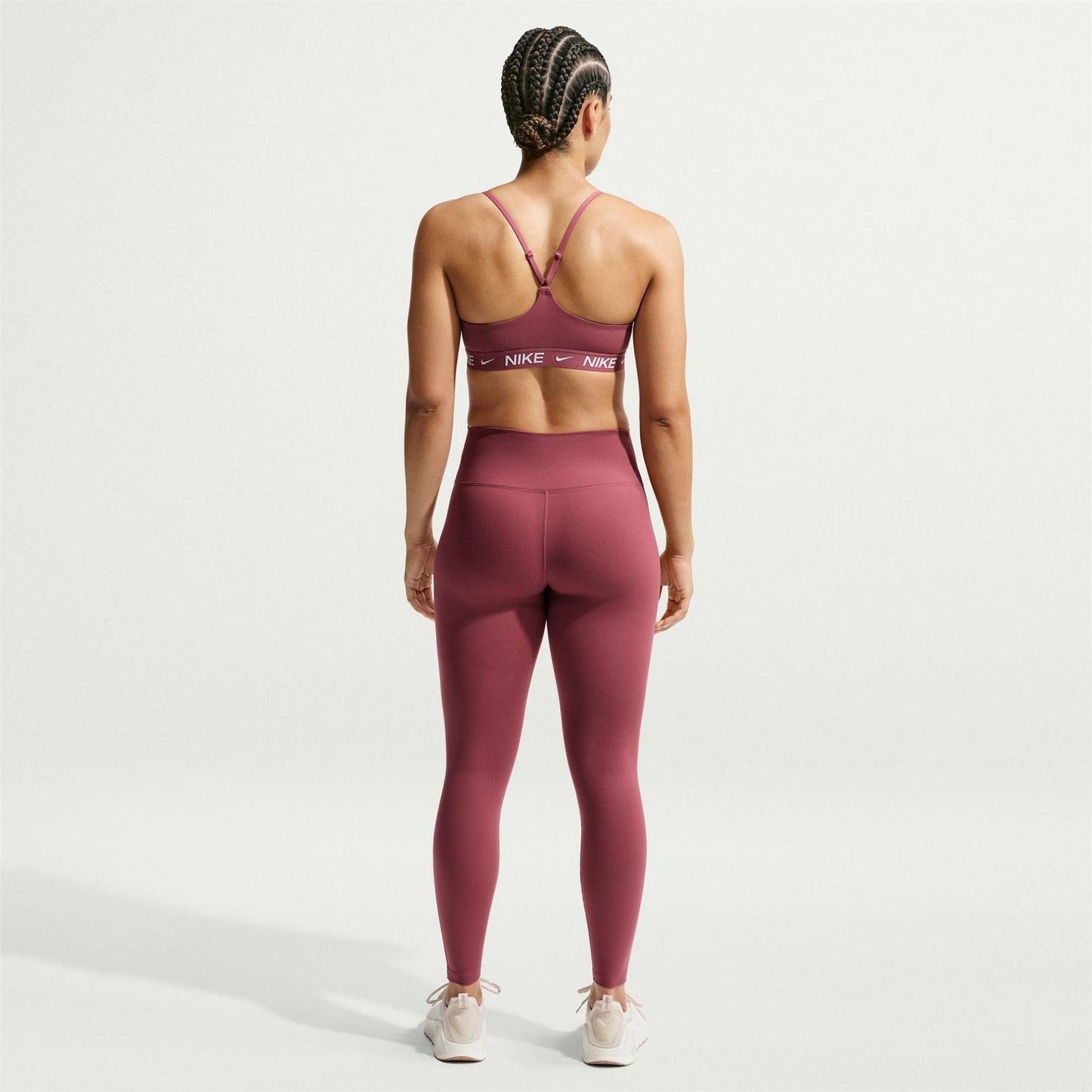 Pink Smoke - Pack Shot - Nike Womens-Ladies Indy Light Support Sports Bra