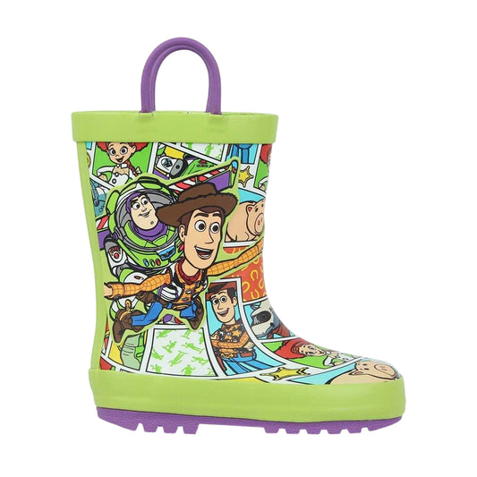 Green - Front - Toy Story Childrens-Kids Comic Strip Wellington Boots