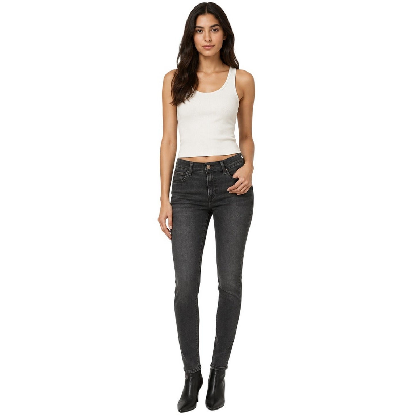 Black - Lifestyle - Levis Womens-Ladies Distant Galaxy Super Skinny Jeans