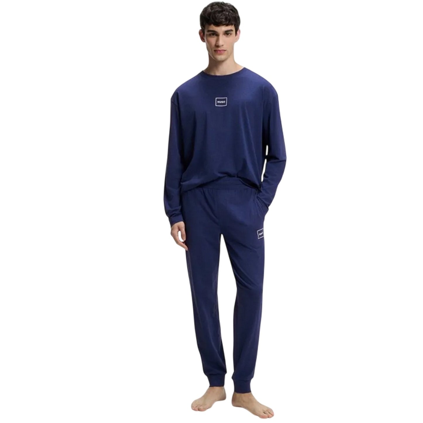 Dark Blue - Pack Shot - Hugo Boss Mens Laze Slim Joggers