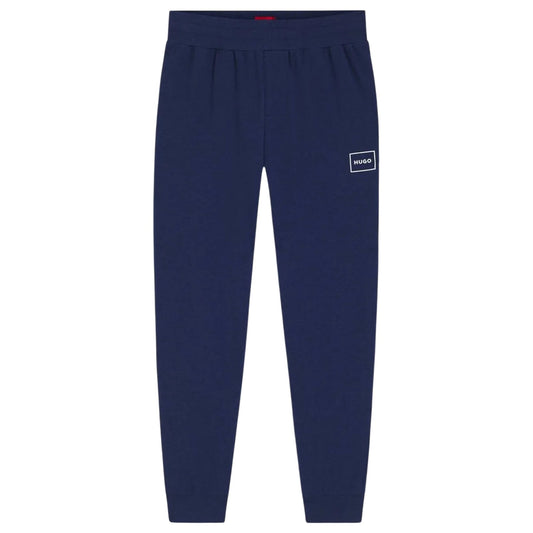Dark Blue - Front - Hugo Boss Mens Laze Slim Joggers