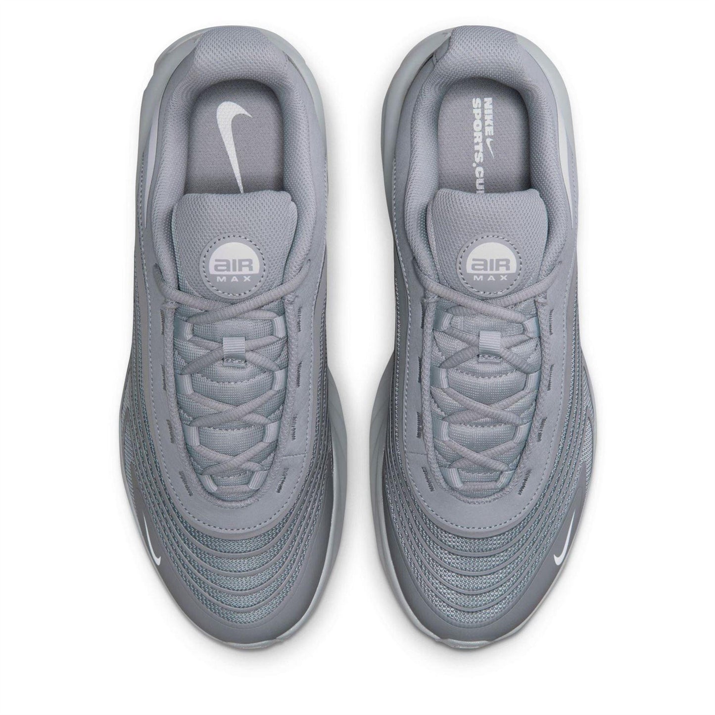 Grey-White - Pack Shot - Nike Mens Air Max Fire Lace Up Shoes