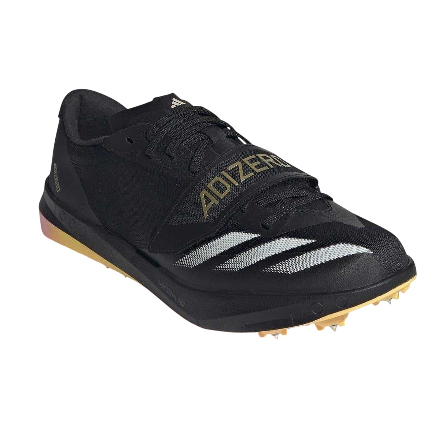 Black-Metallic Metallic - Pack Shot - Adidas Mens Adizero Spikes Shoes