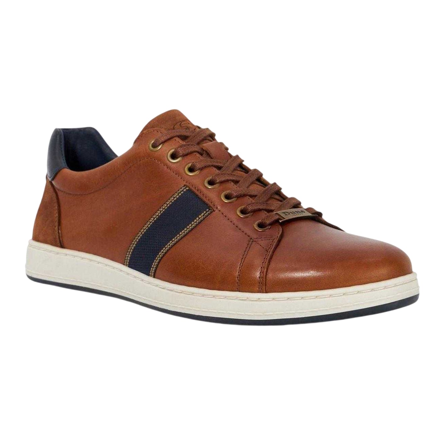Tan - Lifestyle - Dune London Mens Trint Canvas Trainers
