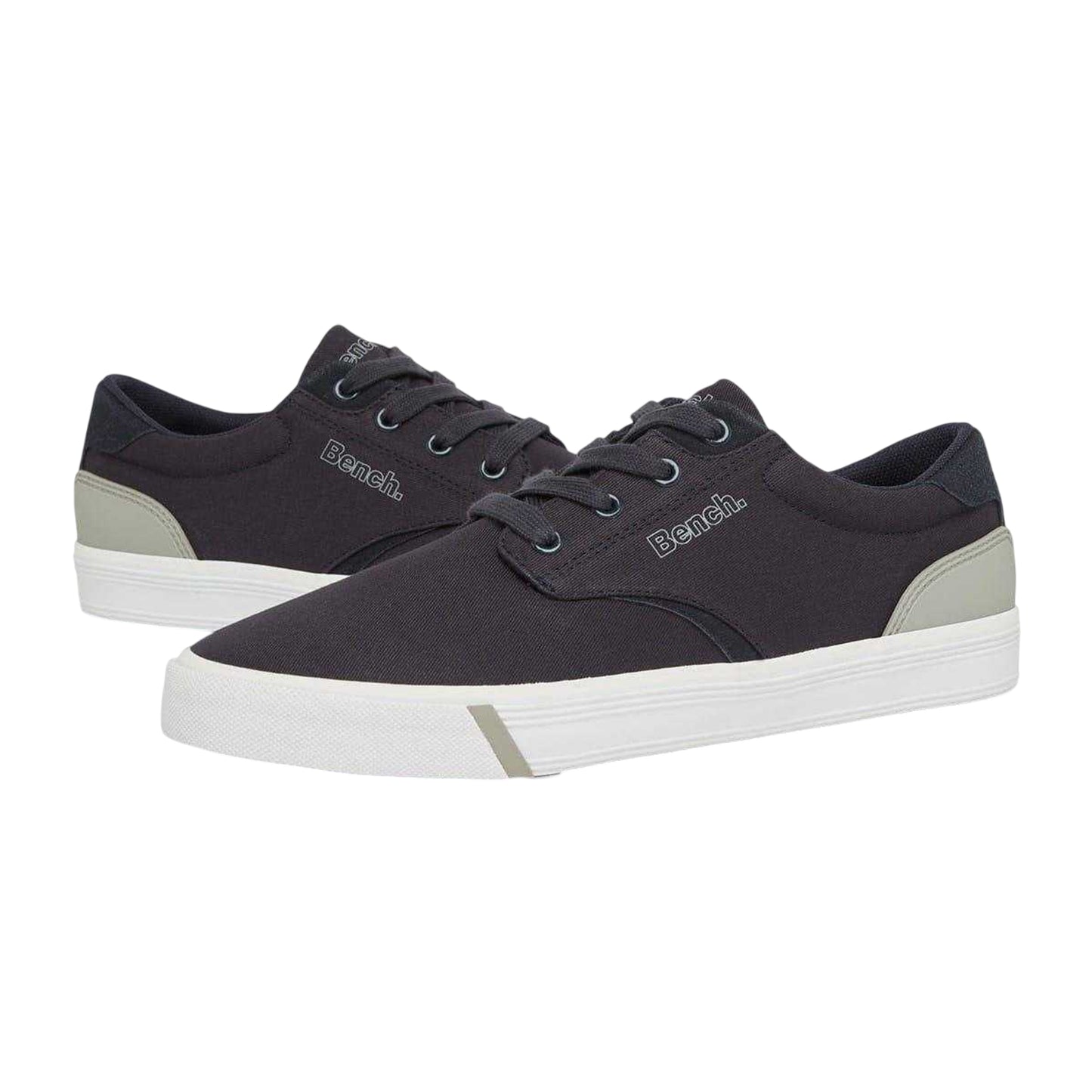 Navy - Pack Shot - Bench Mens Briscoe Canvas Flat Trainers