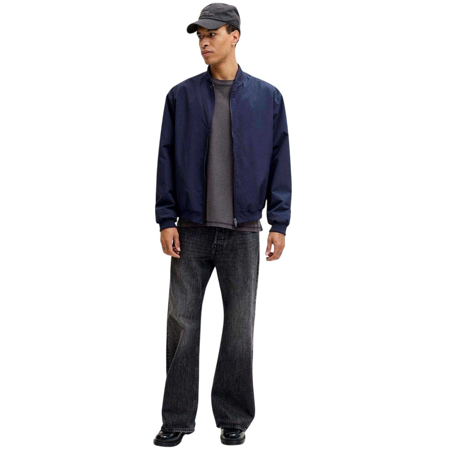 Navy Blazer - Pack Shot - Jack And Jones Mens Bomber Jacket