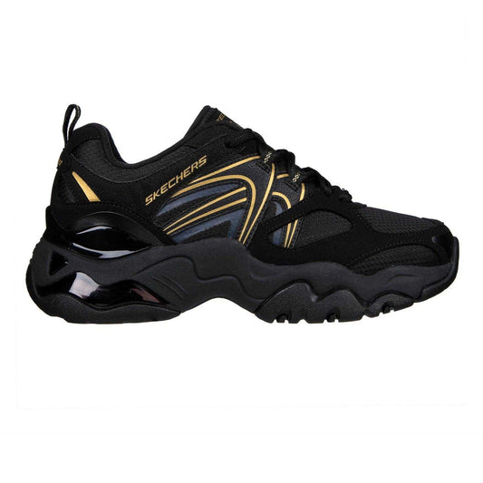 Black - Front - Skechers Womens-Ladies DLites 3.0 Air Trainers