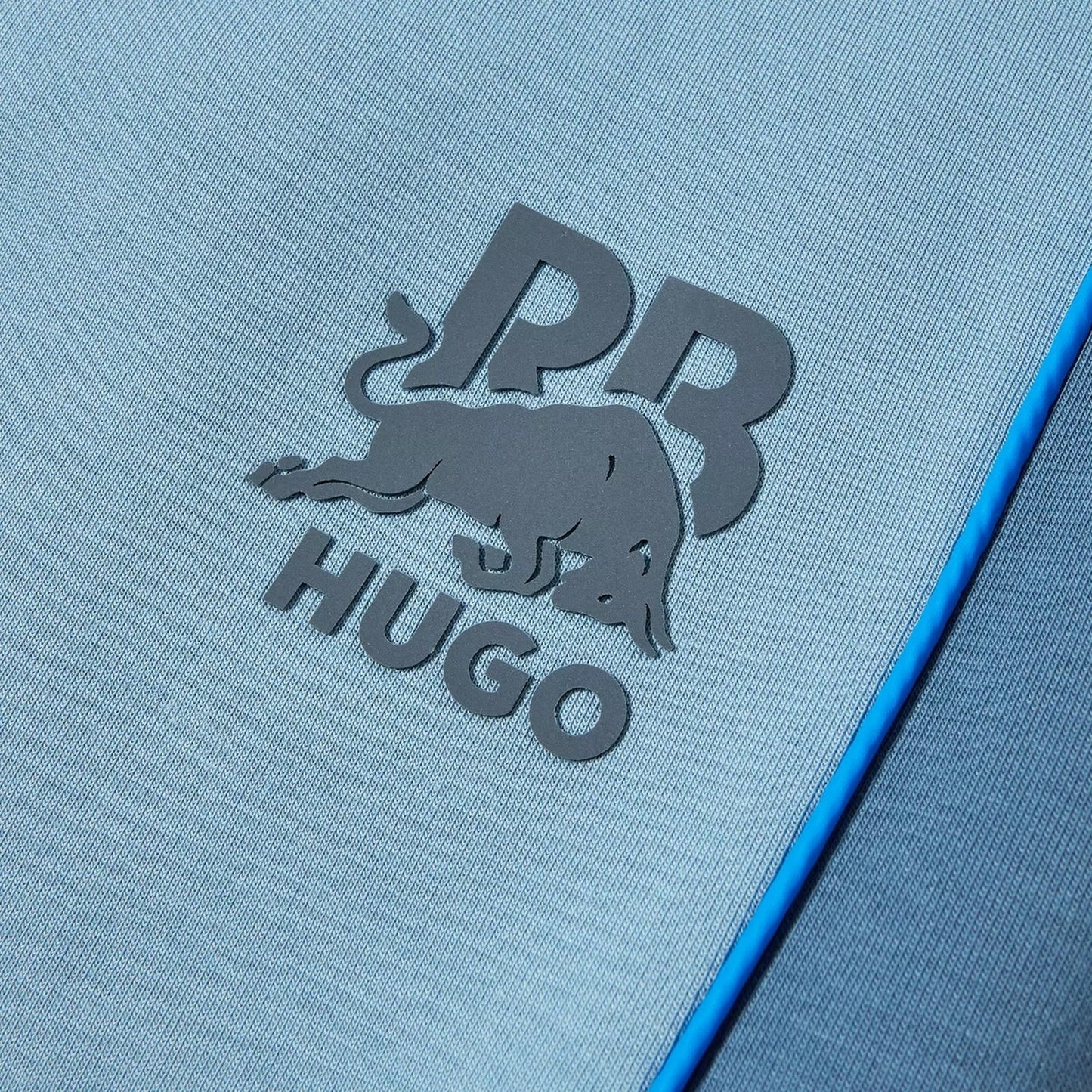 Medium Blue - Lifestyle - Hugo Mens Dinodie Woven Colour Block Joggers