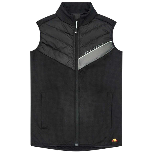 Black - Front - Ellesse Womens-Ladies Pogali Logo Lightweight Gilet