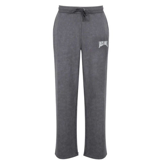 Forged Iron - Front - Jack Wills Mens Fleece Logo Regular Joggers