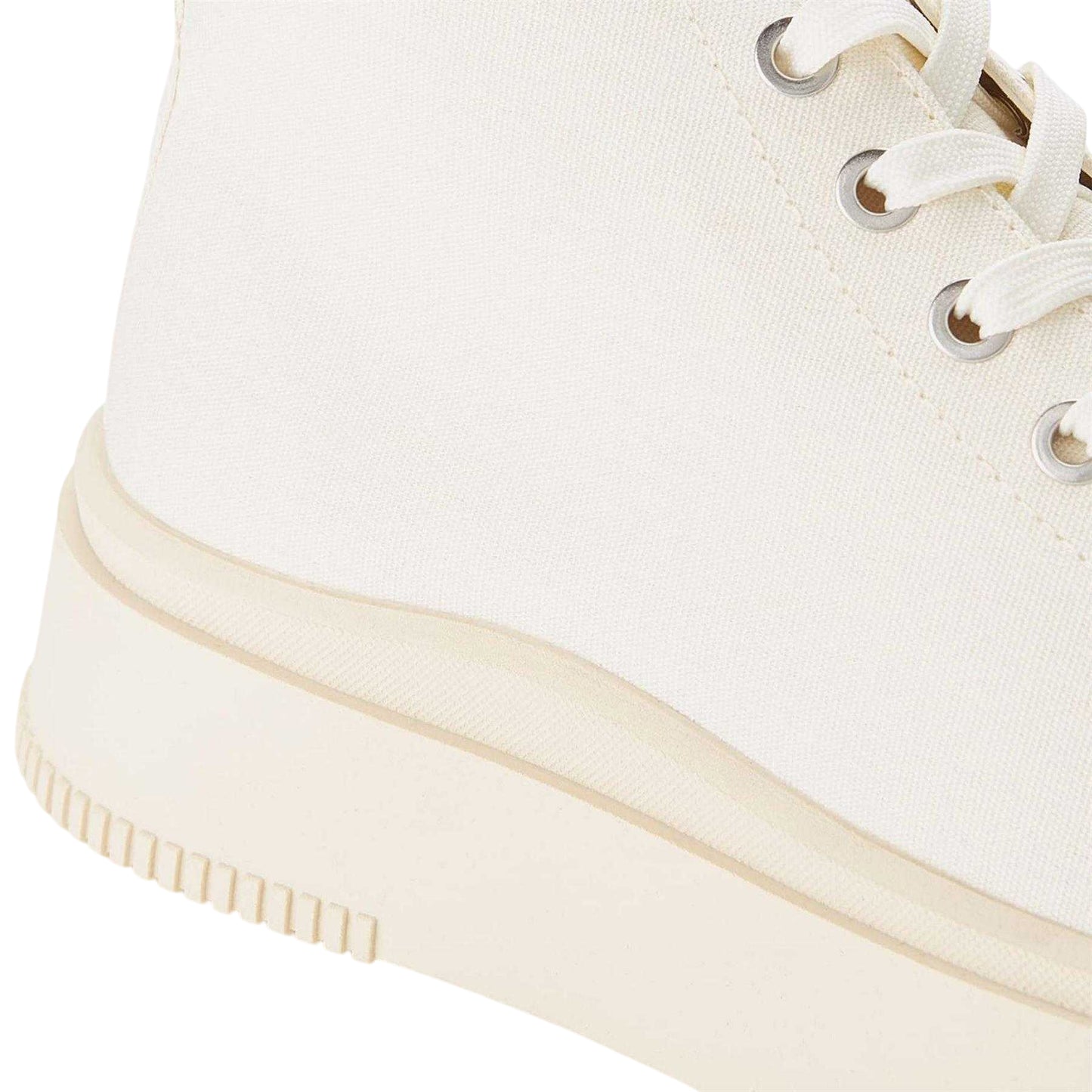 Cream - Lifestyle - Vagabond Shoemakers Womens-Ladies Canvas Flatform High Top Trainers