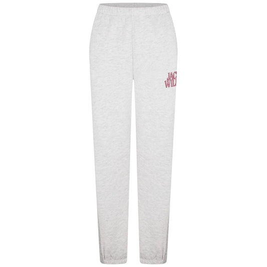 Light Heather - Front - Jack Wills Womens-Ladies Fleece Straight Joggers