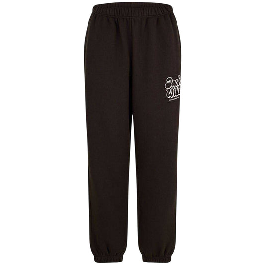 Chocolate - Front - Jack Wills Womens-Ladies Bubble Cotton Logo Joggers