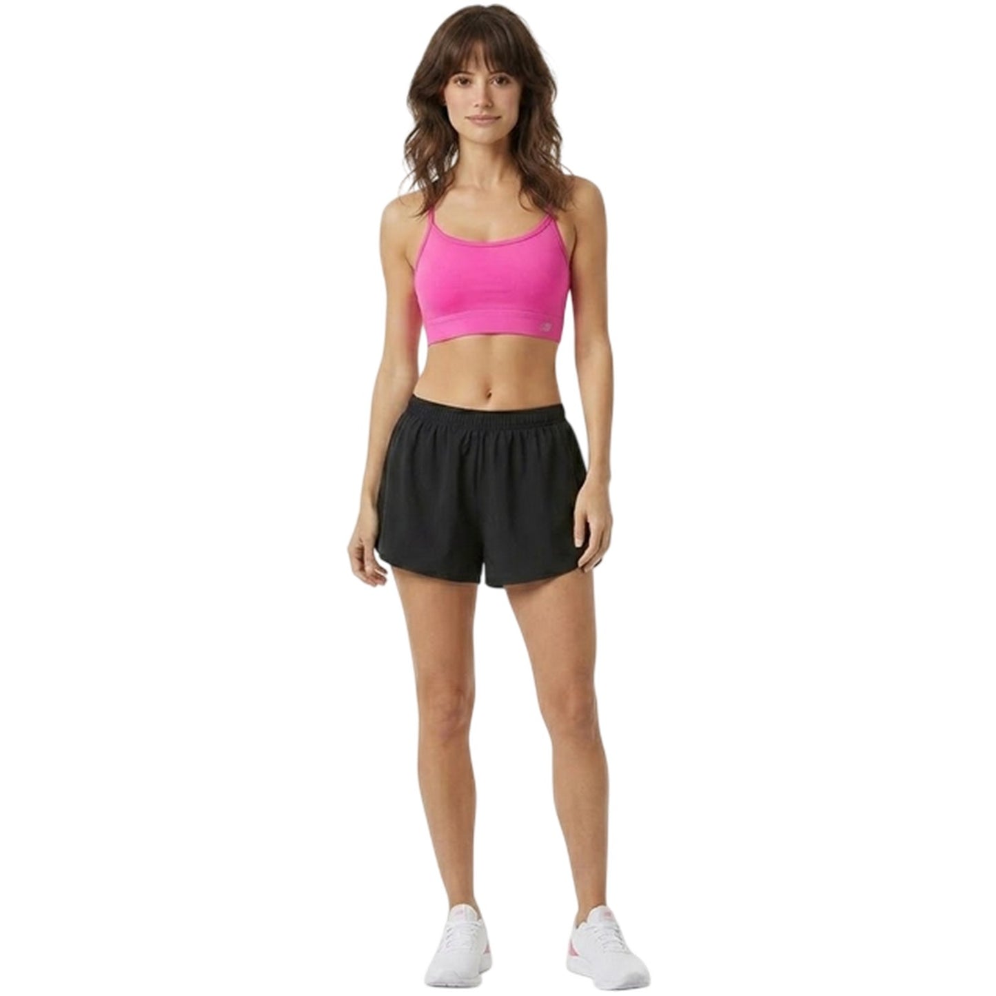 Pink - Pack Shot - New Balance Womens-Ladies Essentials Non-Wired Sports Bra