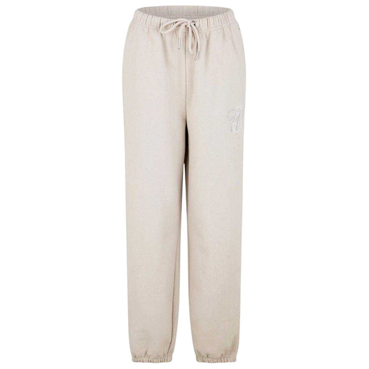 Stone - Front - Jack Wills Womens-Ladies Fleece Emblem Joggers