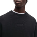Black - Side - Hugo Mens Seese Logo Oversized Sweatshirt
