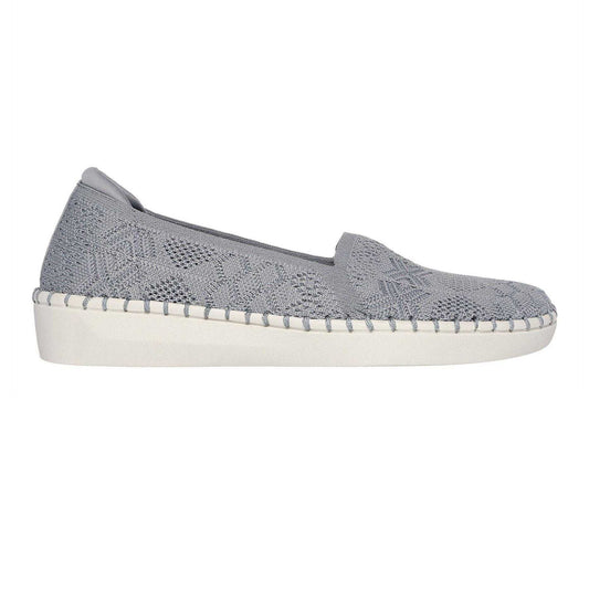 Grey - Front - Skechers Womens-Ladies Sepulveda Crochet Trainers