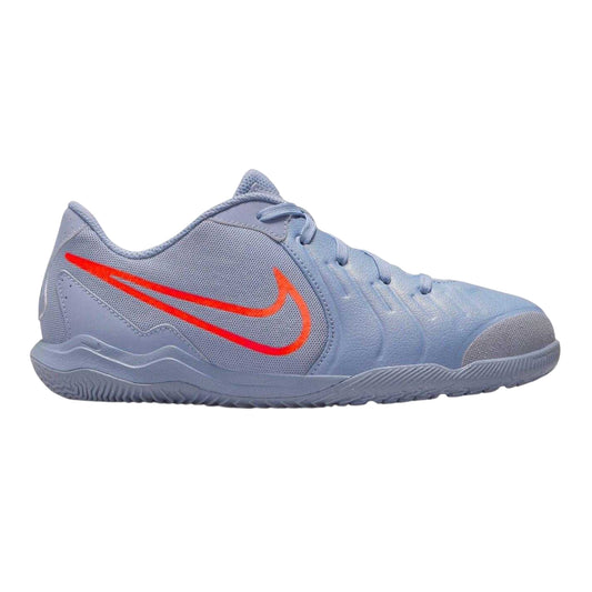 Blue-Black - Front - Nike Childrens-Kids Tiempo Legend 10 Academy Indoor Football Trainers