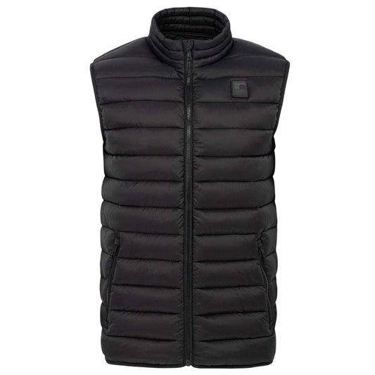 Black - Front - SoulCal Mens Micro Quilted Gilet