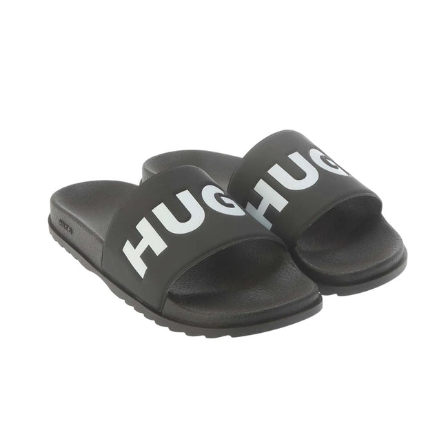 Black - Front - Hugo Unisex Adult Match Sliders