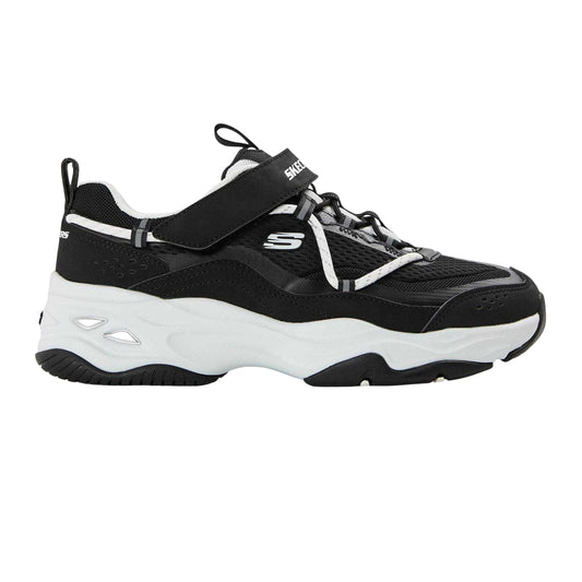 Black-White - Front - Skechers Childrens-Kids D´Lites 4.0 Trainers